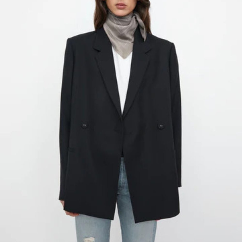 Toteme Black Wool Blazer | S